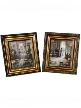 Y2K Victorian ladies limited edition by John P O’Brien Classic Ornate framed set